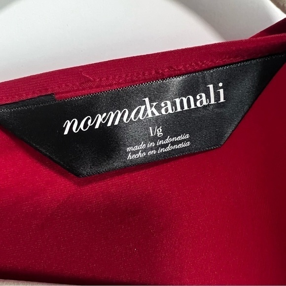 New Norma Kamali Dress, SWEETHEART DRESS, Red, New with Tags, Wrap dress - Picture 4 of 7